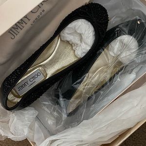 Jimmy Choo black flats
